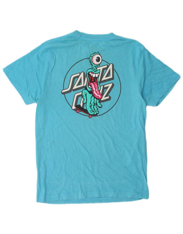Santa Cruz Boys Grafisk T-Shirt Top 13-14 år Blå Bomuld