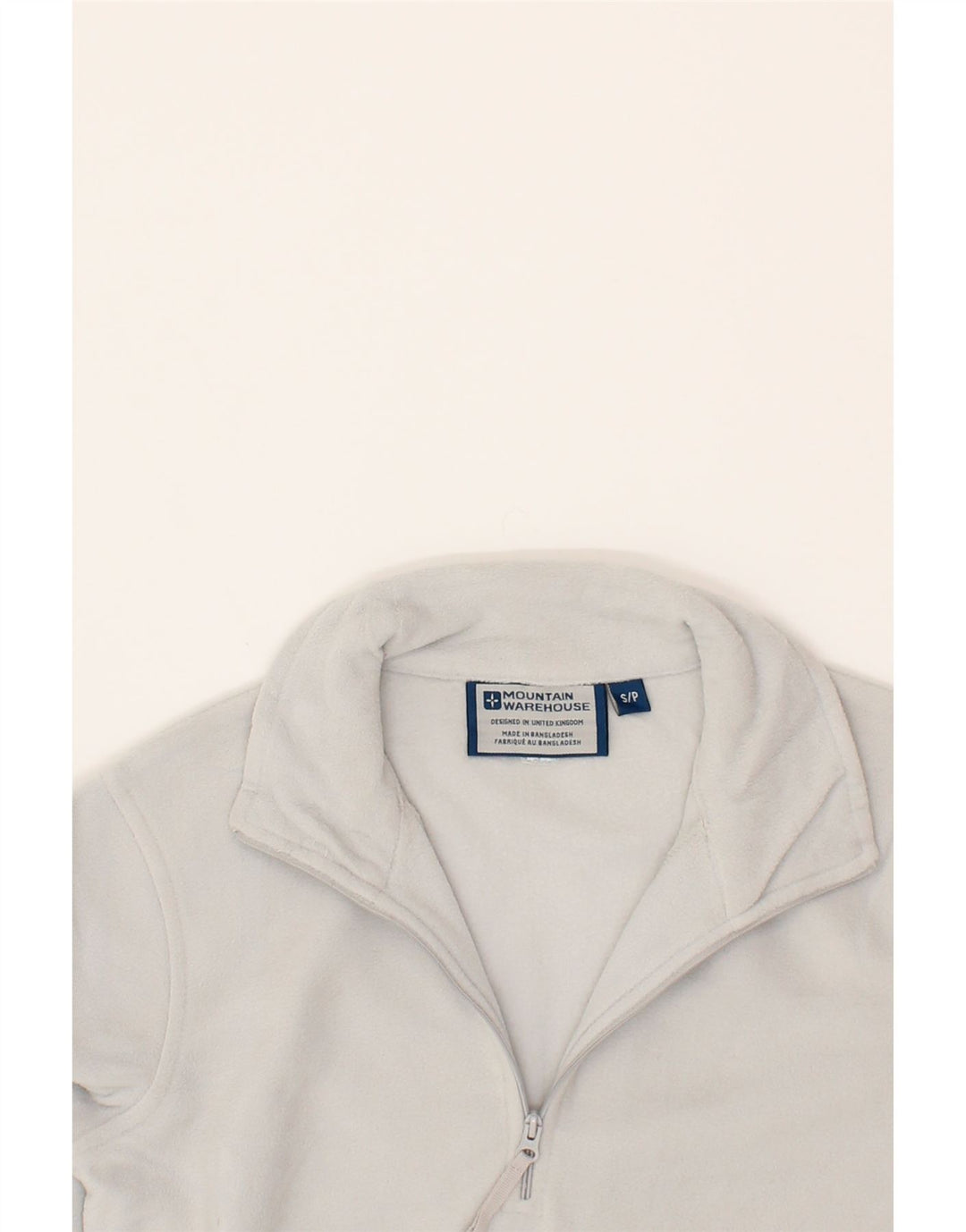 MOUNTAIN WAREHOUSE Womens Zip Neck Fleece Jumper UK 10 Small Grey Vintage Mountain Warehouse and Second-Hand Mountain Warehouse from Messina Hembry 