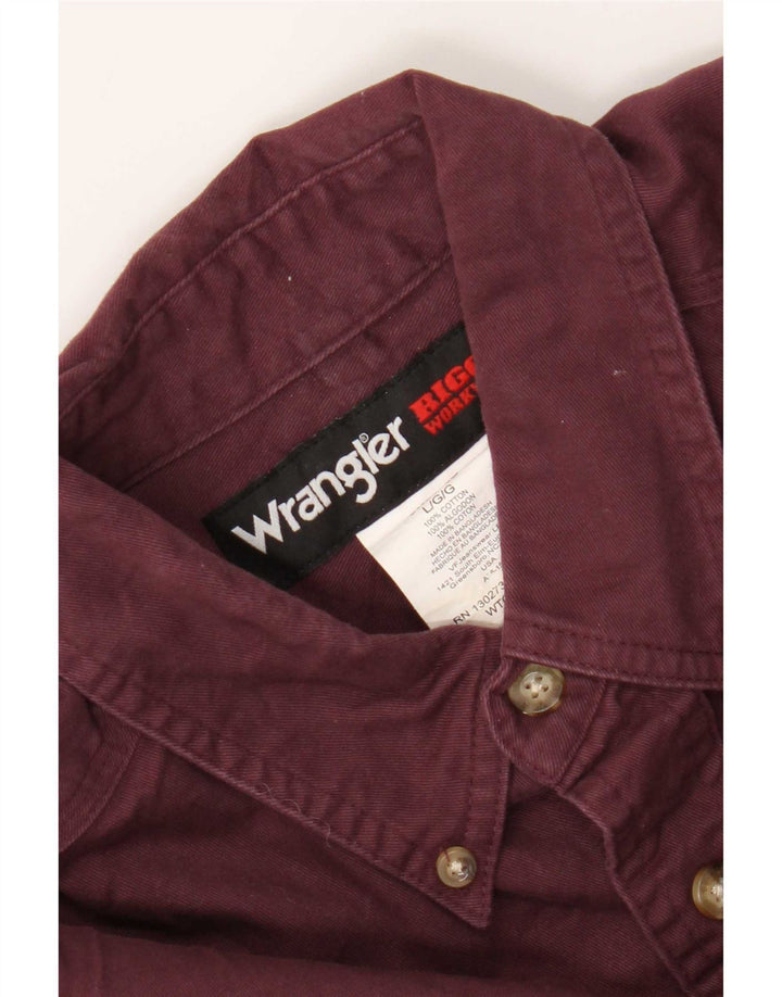 Wrangler Herreskjorte Stor Bourgogne bomuld