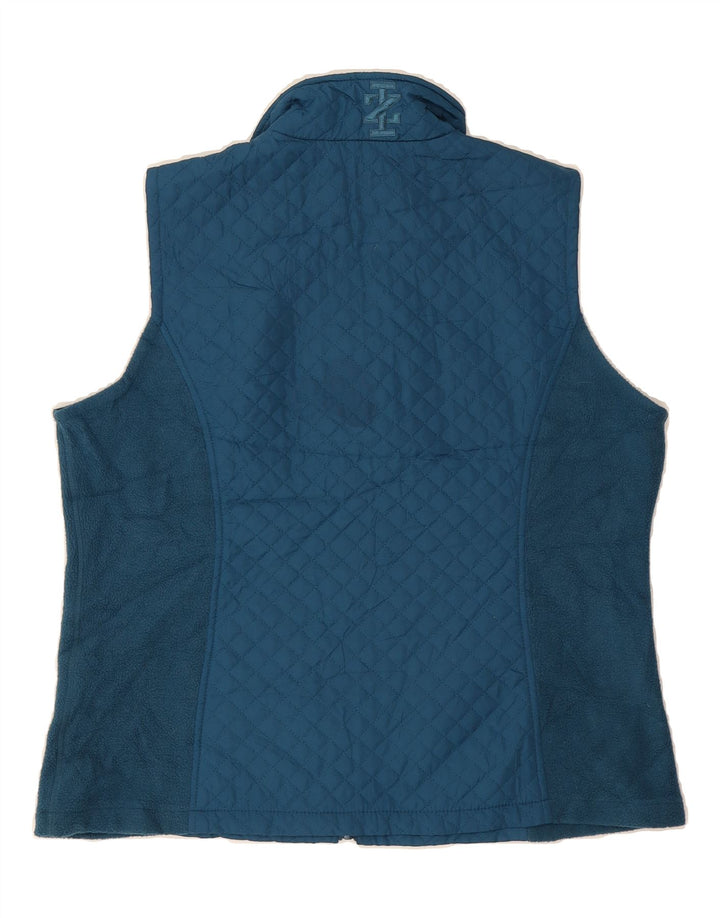 IZOD Womens Quilted Gilet UK 16 Large Blue Polyester Vintage Izod and Second-Hand Izod from Messina Hembry 