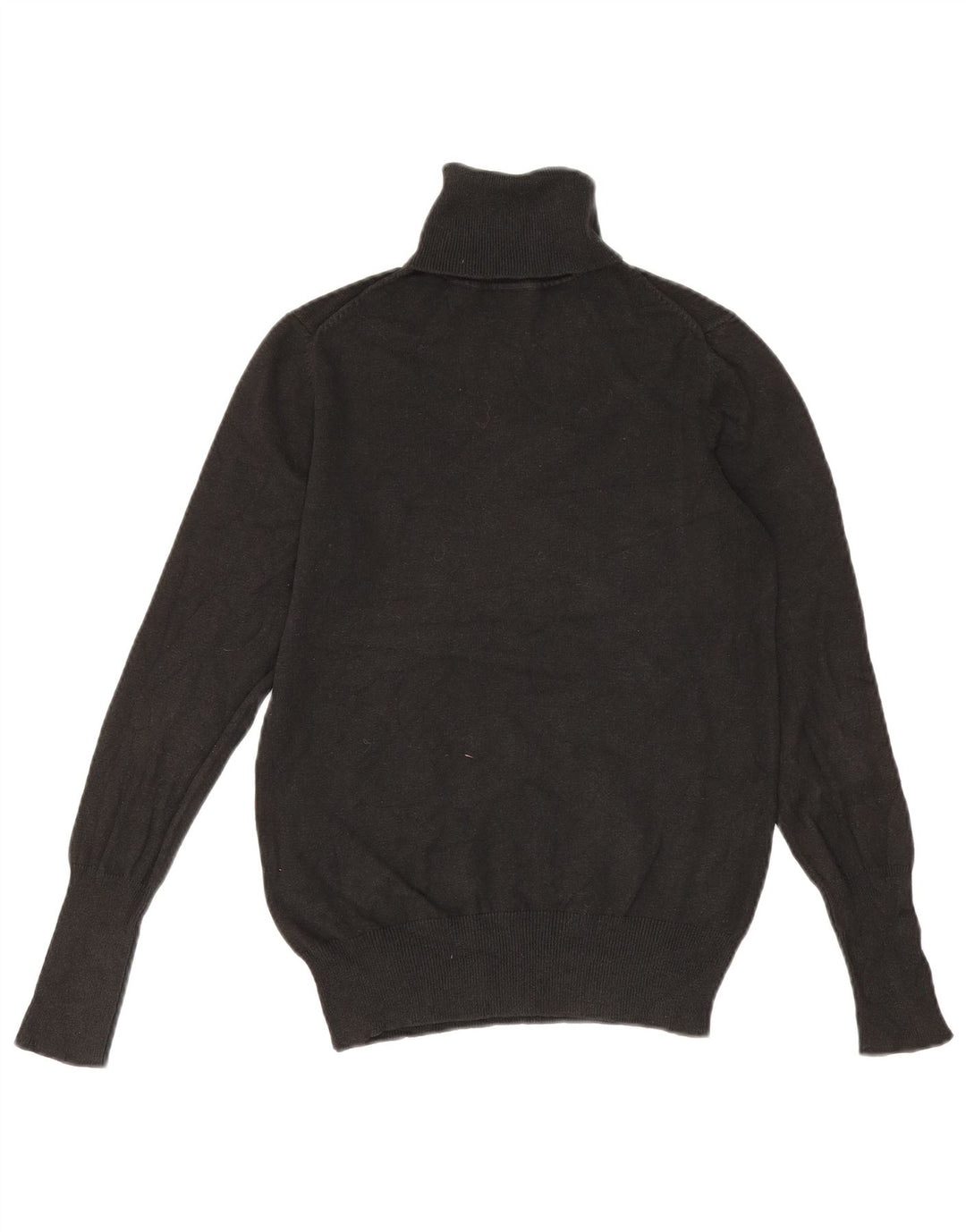 Zara Dame Rullehals Sweater UK 14 Stor Sort