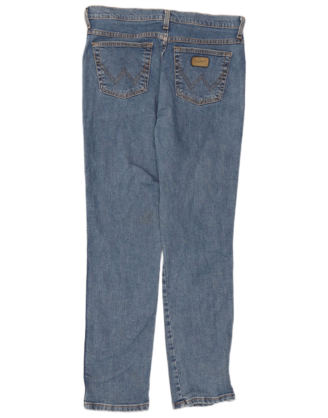 Wrangler Herre Regular Fit Slim Jeans W34 L30 Blå Bomuld