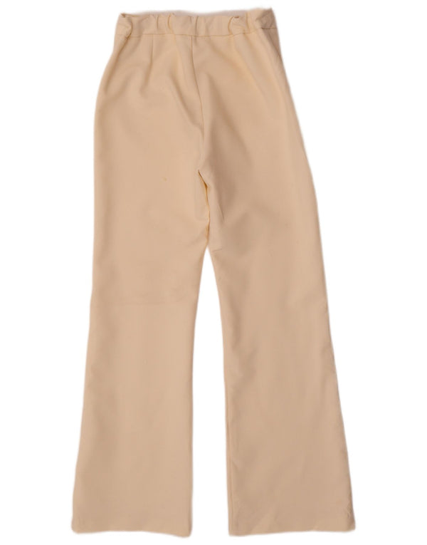 ZARA Piger højtaljede fritidsbukser 13-14 år W26 L28 Off White