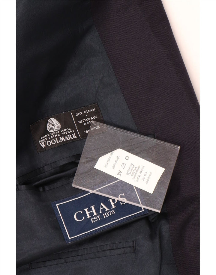 Chaps Herre 2-knaps blazerjakke UK 42 XL Marineblå Uld