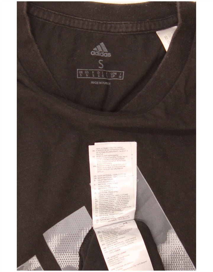 Adidas Herre grafisk T-shirt top lille sort bomuld