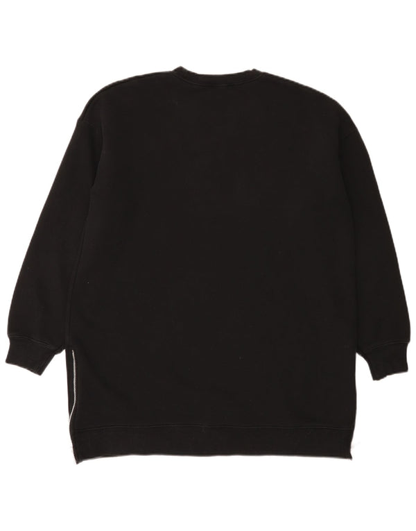 MINT VELVET Dame Sweatshirt Jumper UK 14 Medium Sort Bomuld