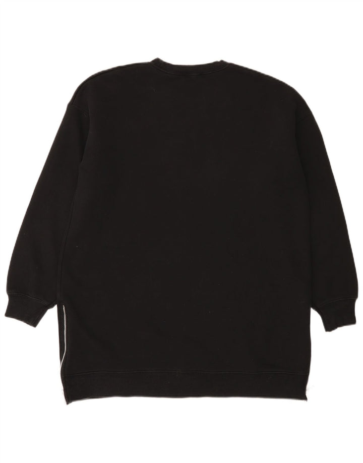 MINT VELVET Dame Sweatshirt Jumper UK 14 Medium Sort Bomuld