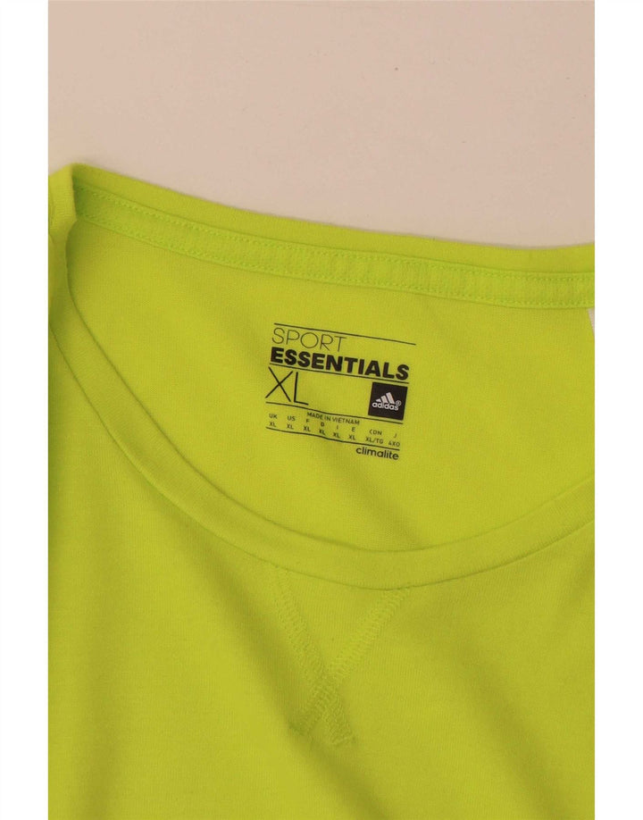 Adidas Herre Climalite T-Shirt Top XL Grøn