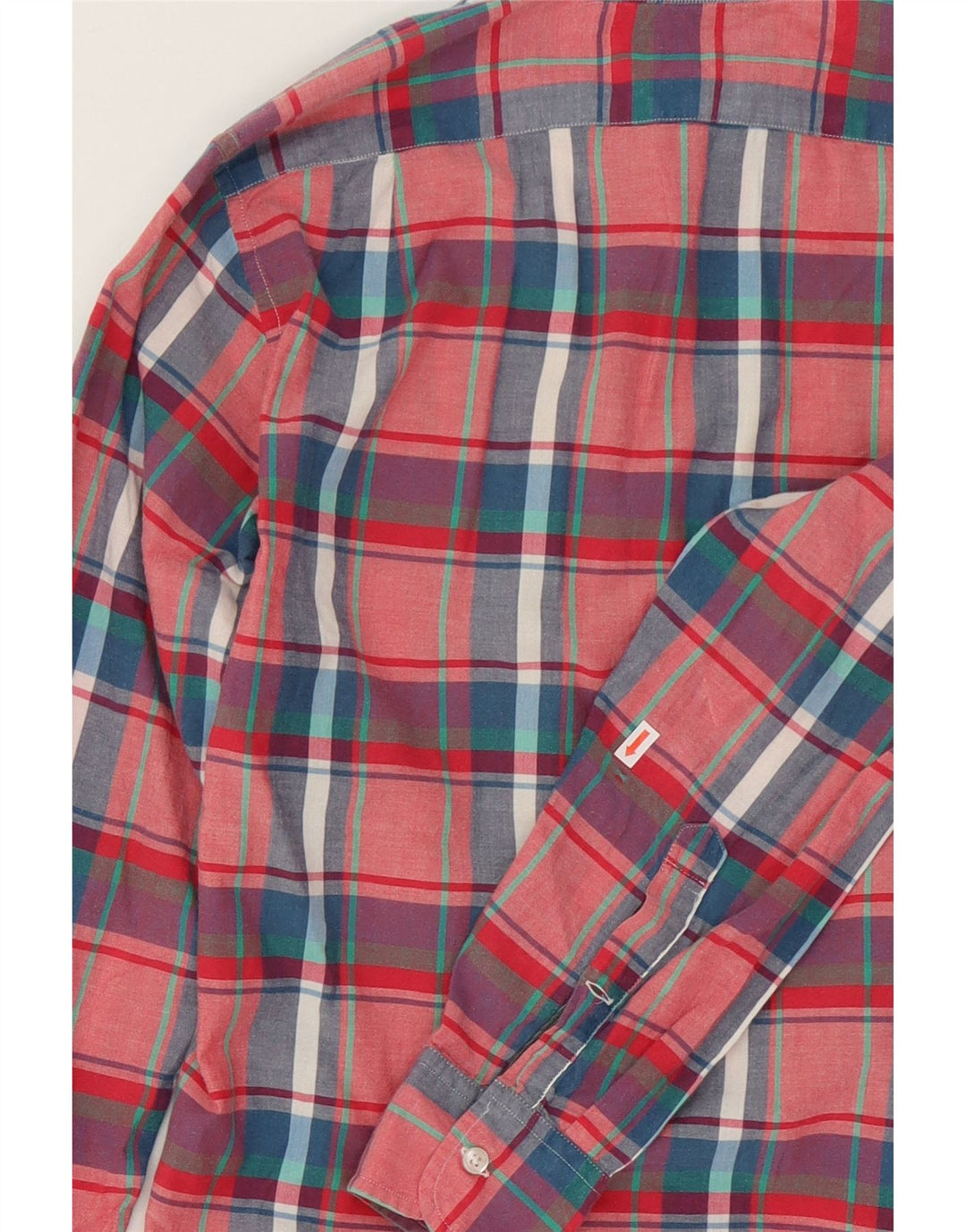 J. CREW Mens Slim Shirt Small Red Check Cotton Vintage J. Crew and Second-Hand J. Crew from Messina Hembry 