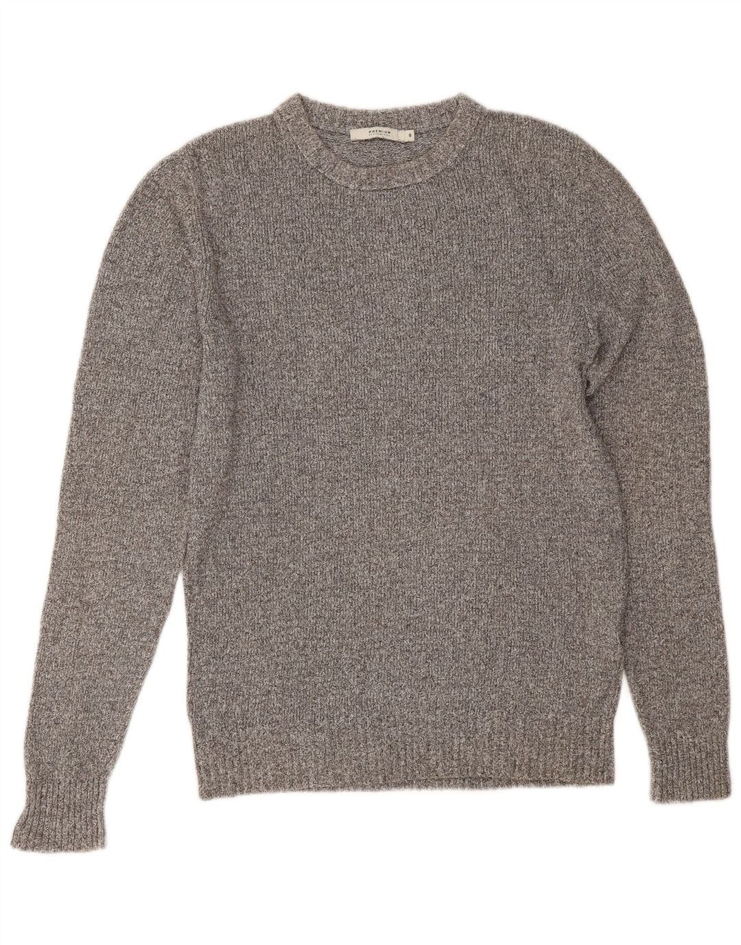 Jack & Jones herre sweater med rund hals, lille grå bomuld