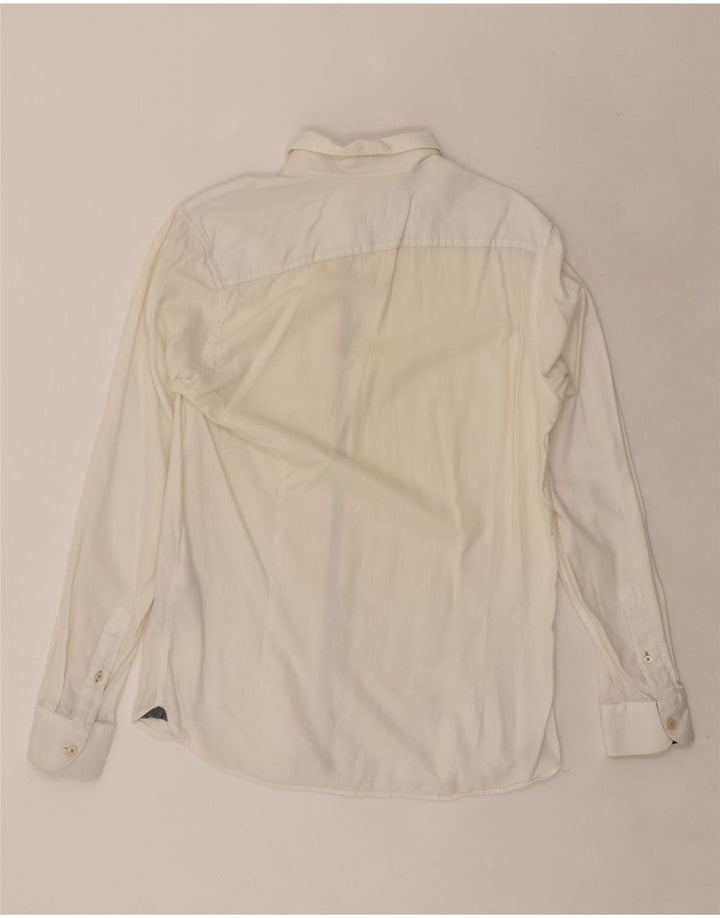 Ted Baker herreskjorte str. 3 Medium hvid bomuld