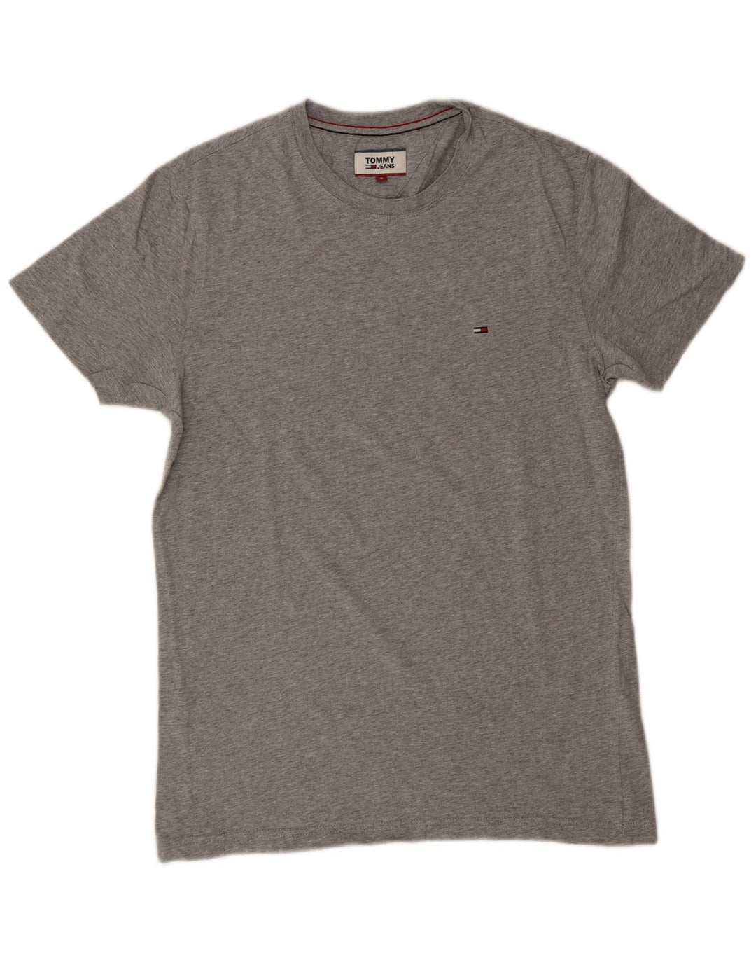 Tommy Hilfiger Herre T-Shirt Top Lille Grå Bomuld