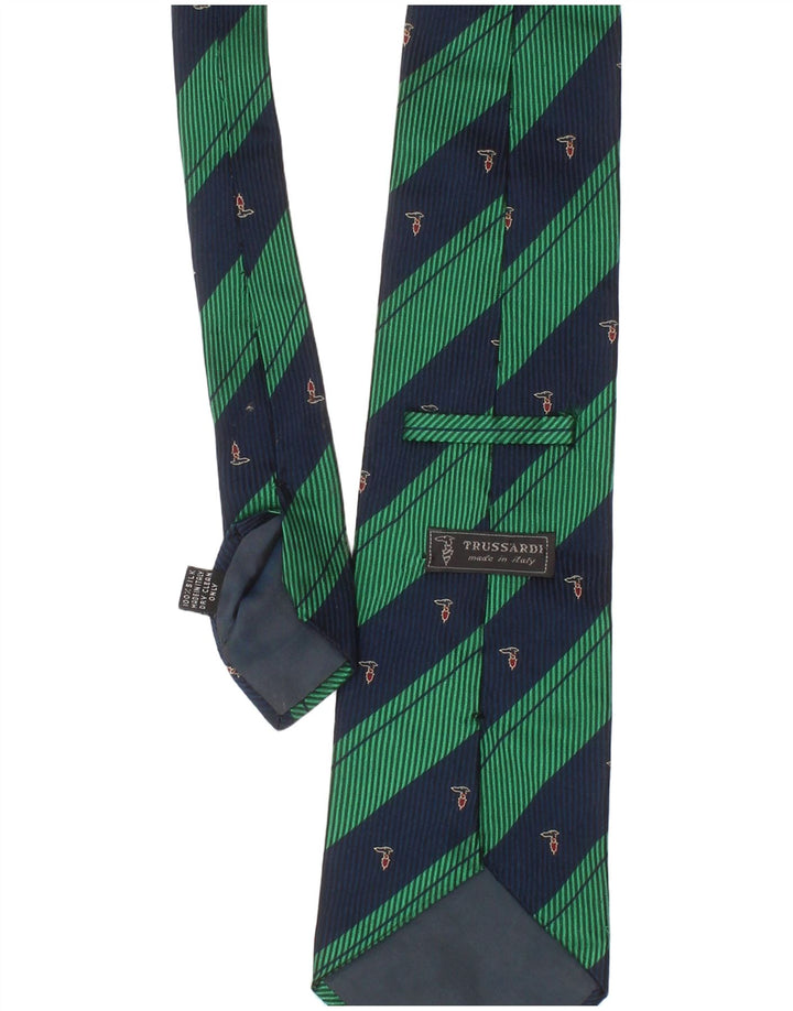 Trussardi Herre slips One Size Grøn Stribet Silke Classic