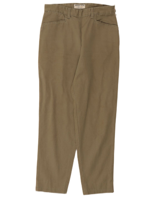 Lee Womens tilspidsede cropped bukser W29 L25 Khaki Bomuld