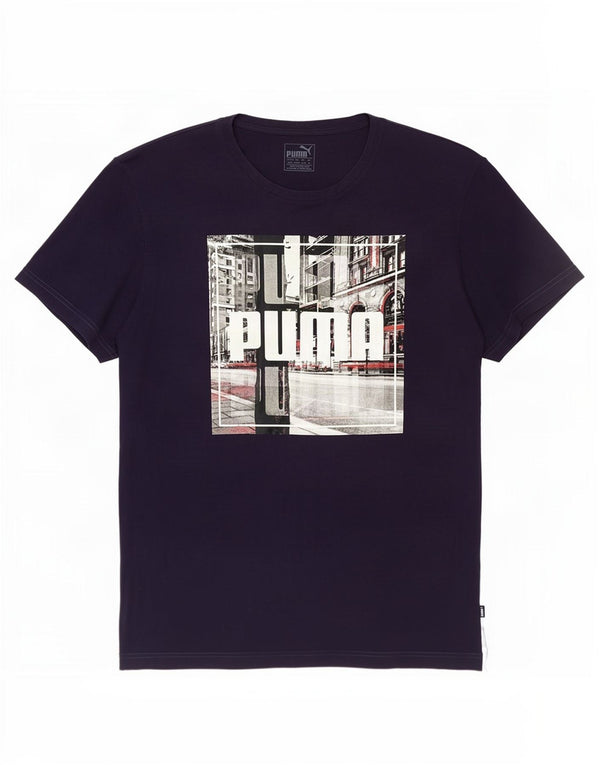 Puma Herre grafisk T-shirt top XL marineblå