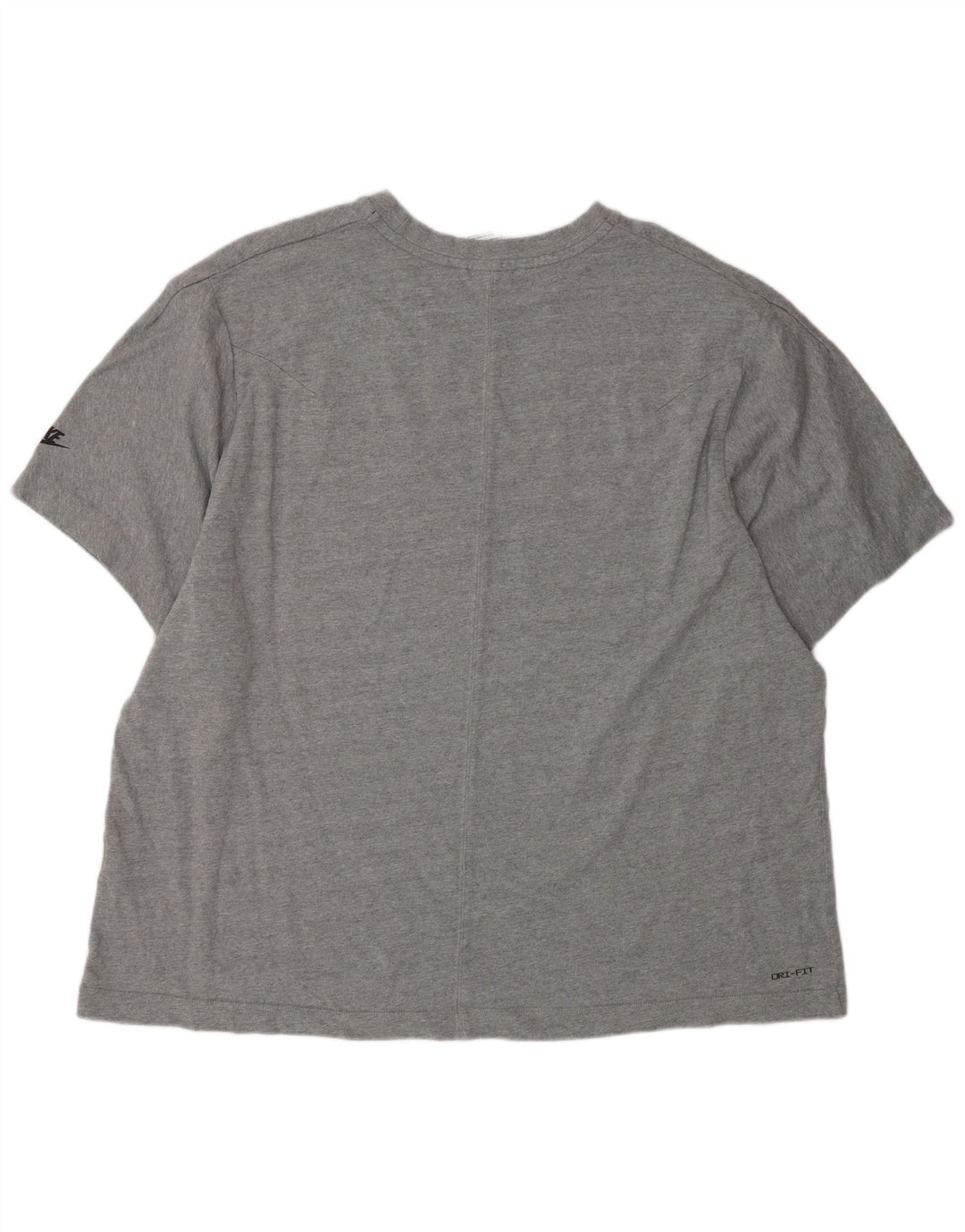 Nike Herre Dri Fit T-shirt Top 2XL Grå Bomuld