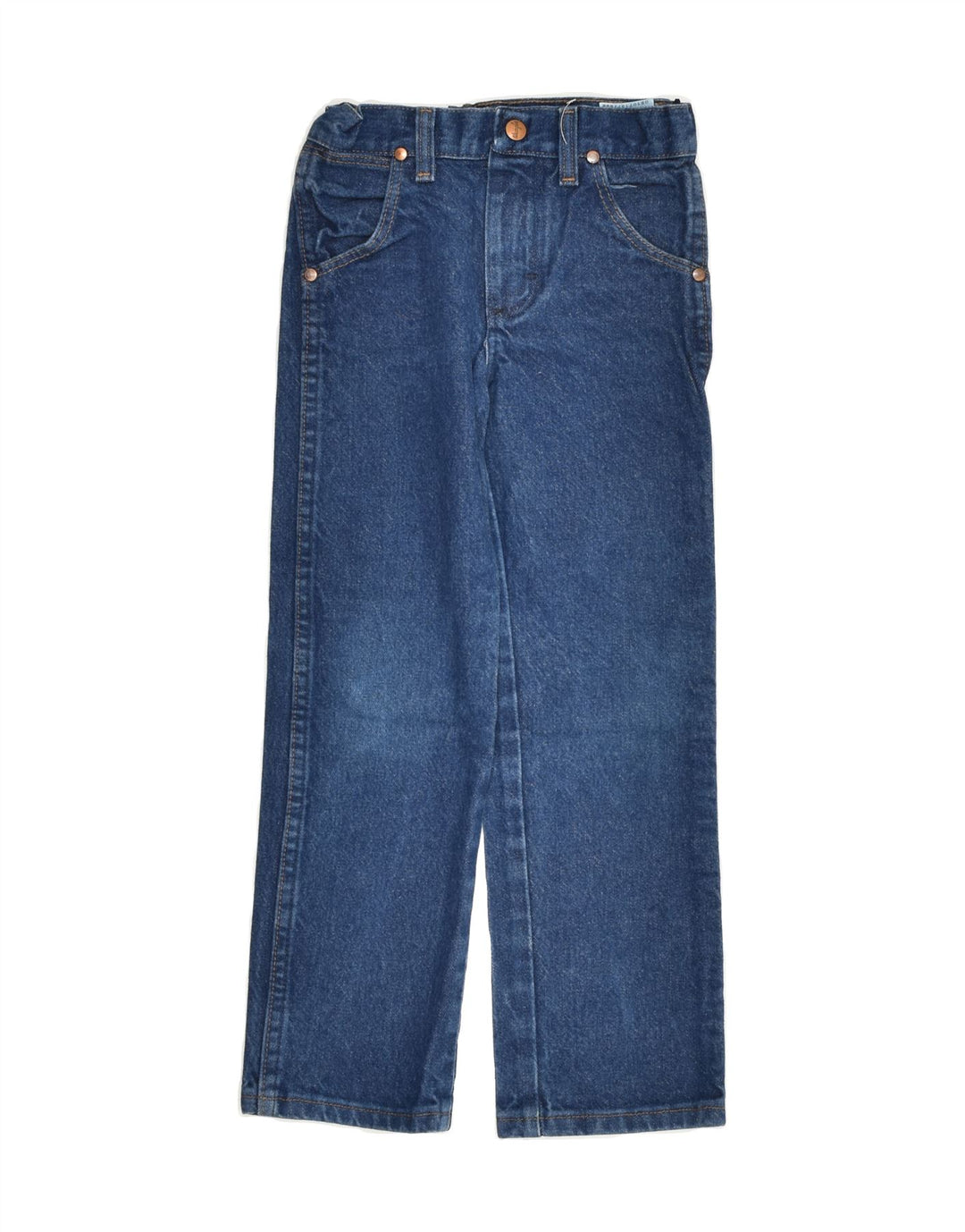 WRANGLER Girls Straight Jeans 5-6 Years W22 L21  Blue Cotton | Vintage Wrangler | Thrift | Second-Hand Wrangler | Used Clothing | Messina Hembry 