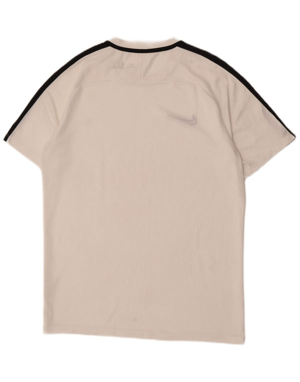 Nike Herre Dri Fit T-shirt Top Stor hvid Colourblock Polyester