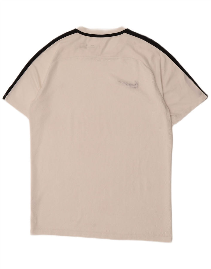 Nike Herre Dri Fit T-shirt Top Stor hvid Colourblock Polyester