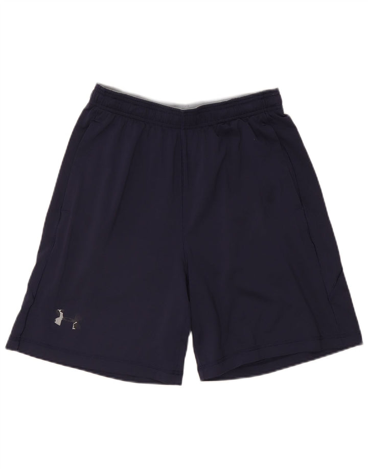 Under Armour Herre Heat Gear Sport Shorts Medium Navy Blue Polyester