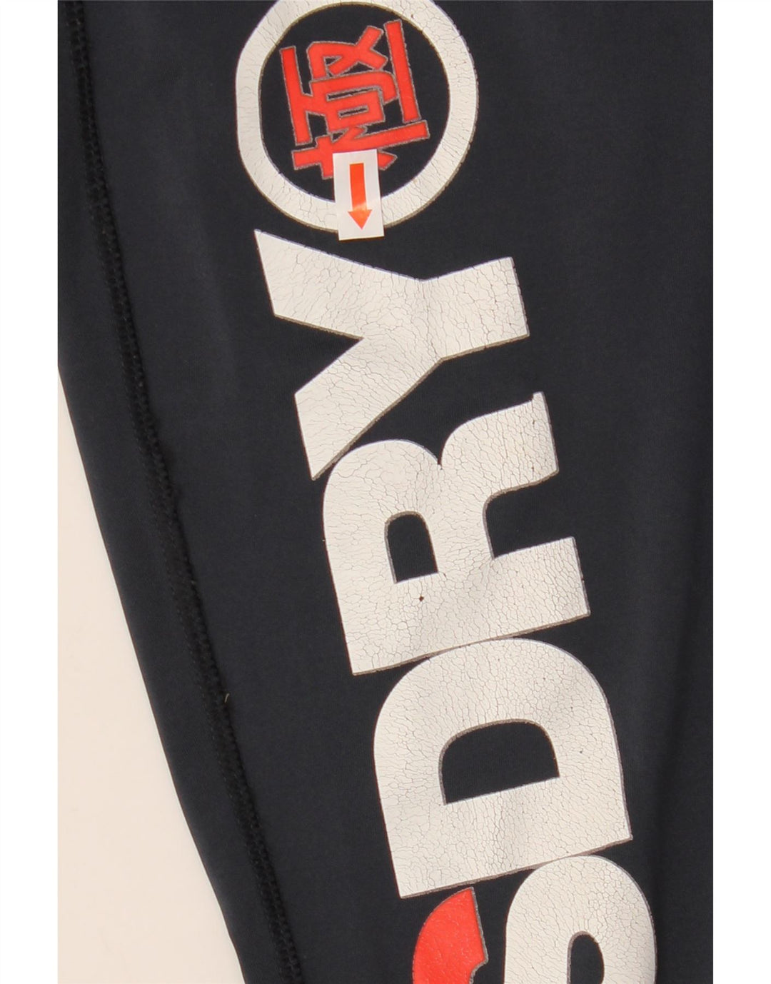 Superdry Grafiske Leggings til kvinder UK 8 Small Navy Blue Colourblock