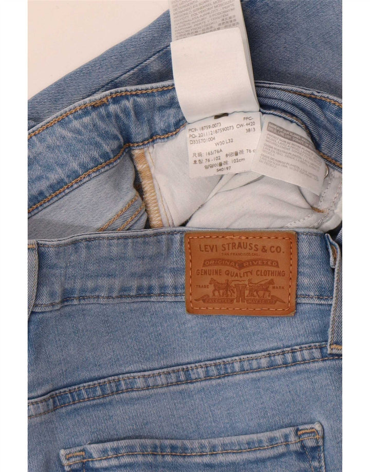 Levi's Womens 725 High Rise Bootcut Jeans W30 L32 Blue Lyocell
