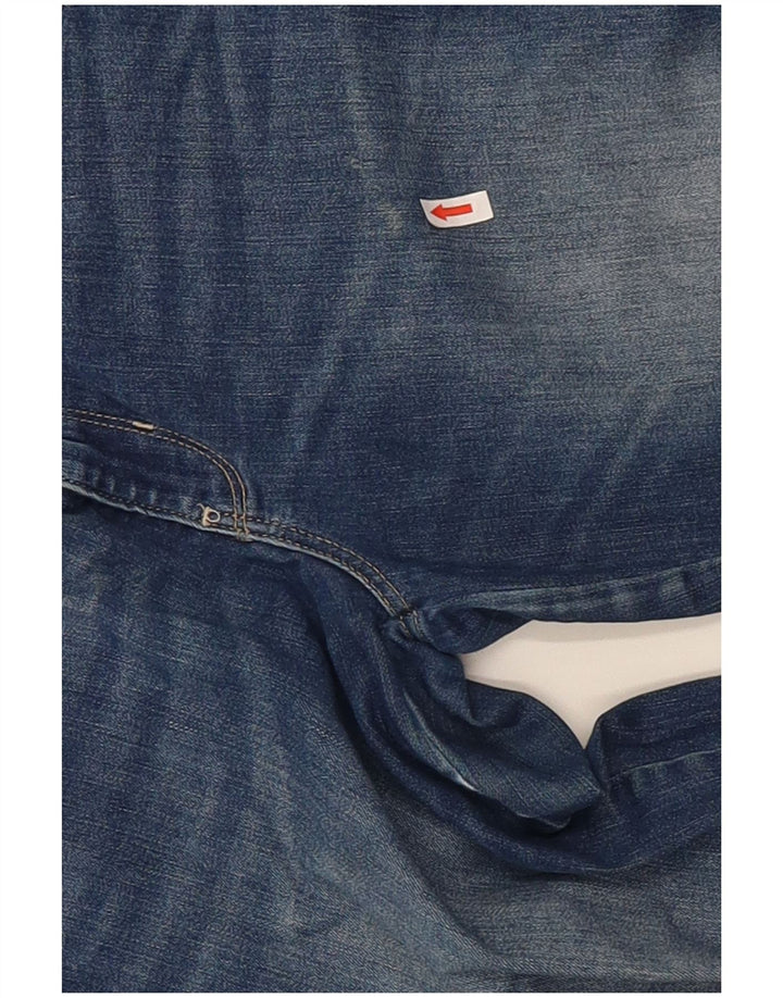 Guess Dame Mid Rise Straight Jeans W31 L31 Blå Bomuld