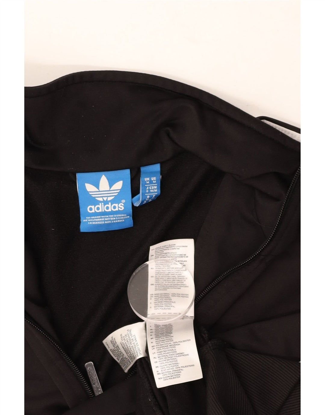 ADIDAS Træningsdragt til mænd Topjakke Medium Sort Polyester