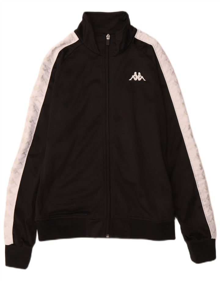 Kappa Boys Tracksuit Topjakke 13-14 år Medium Sort Colourblock
