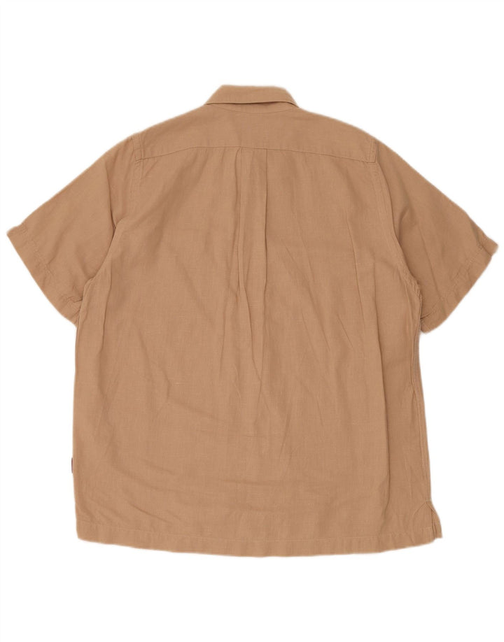DIADORA Kortærmet Herreskjorte Medium Beige Bomuld