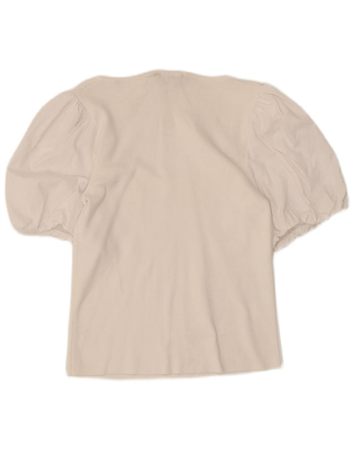 MINT VELVET Damebluse Top UK 12 Medium White Modal