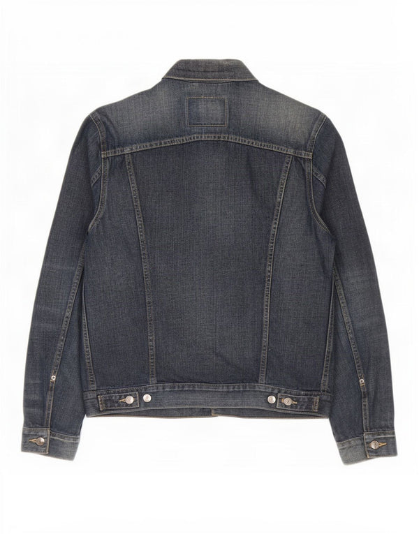Levi's Mens Denim Jacket UK 40 Large Navy Blue Cotton