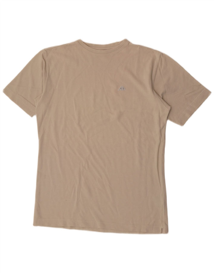 KAPPA Herre T-Shirt Top XL Beige Bomuld