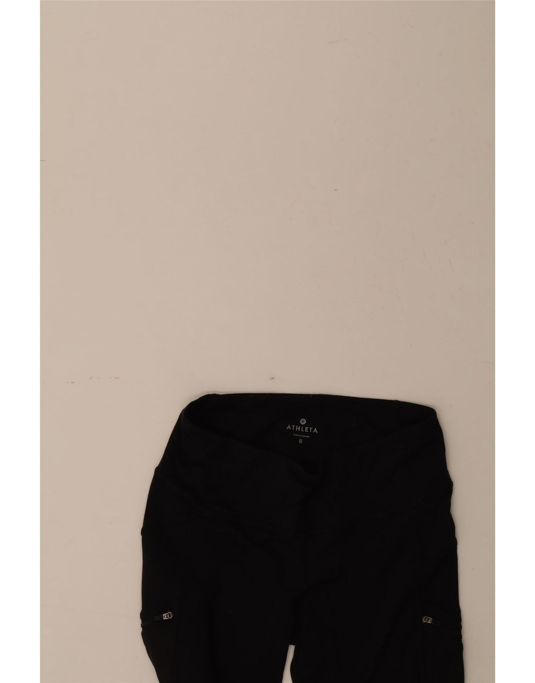ATHLETA Womens Capri Leggings UK 10 Small Black Polyester Vintage Athleta and Second-Hand Athleta from Messina Hembry 