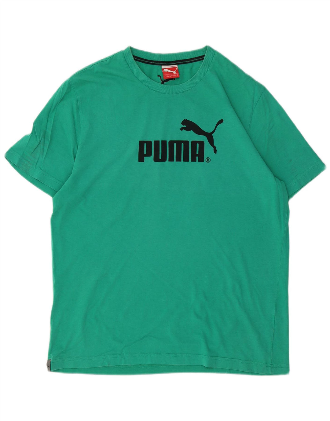 PUMA Grafisk T-shirt top til mænd Stor grøn bomuld