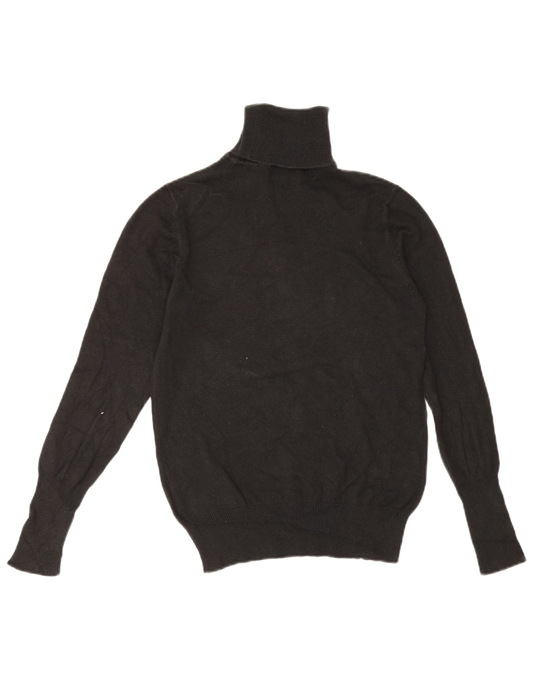 Zara Dame Rullehals Sweater UK 14 Stor Sort