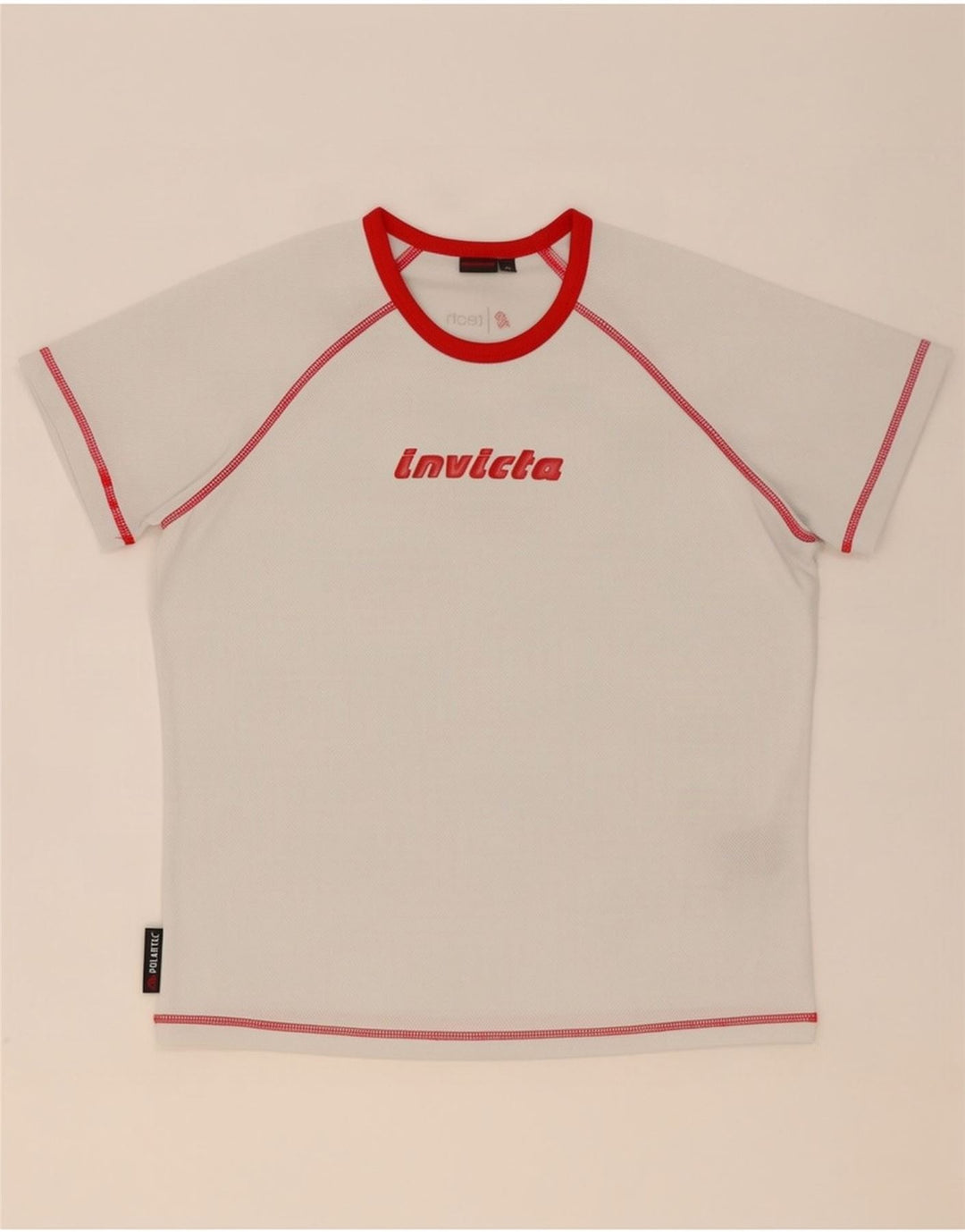 Invicta drenge grafisk t-shirt top 11-12 år stor hvid polyester