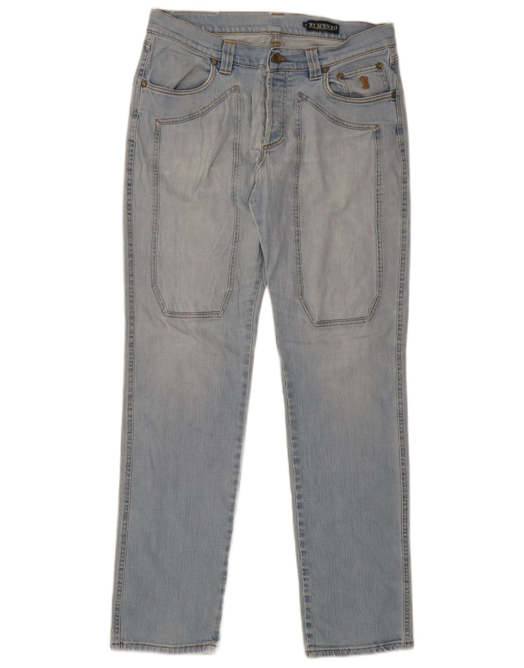 Jeckerson Straight Jeans til mænd W36 L32 blå bomuld