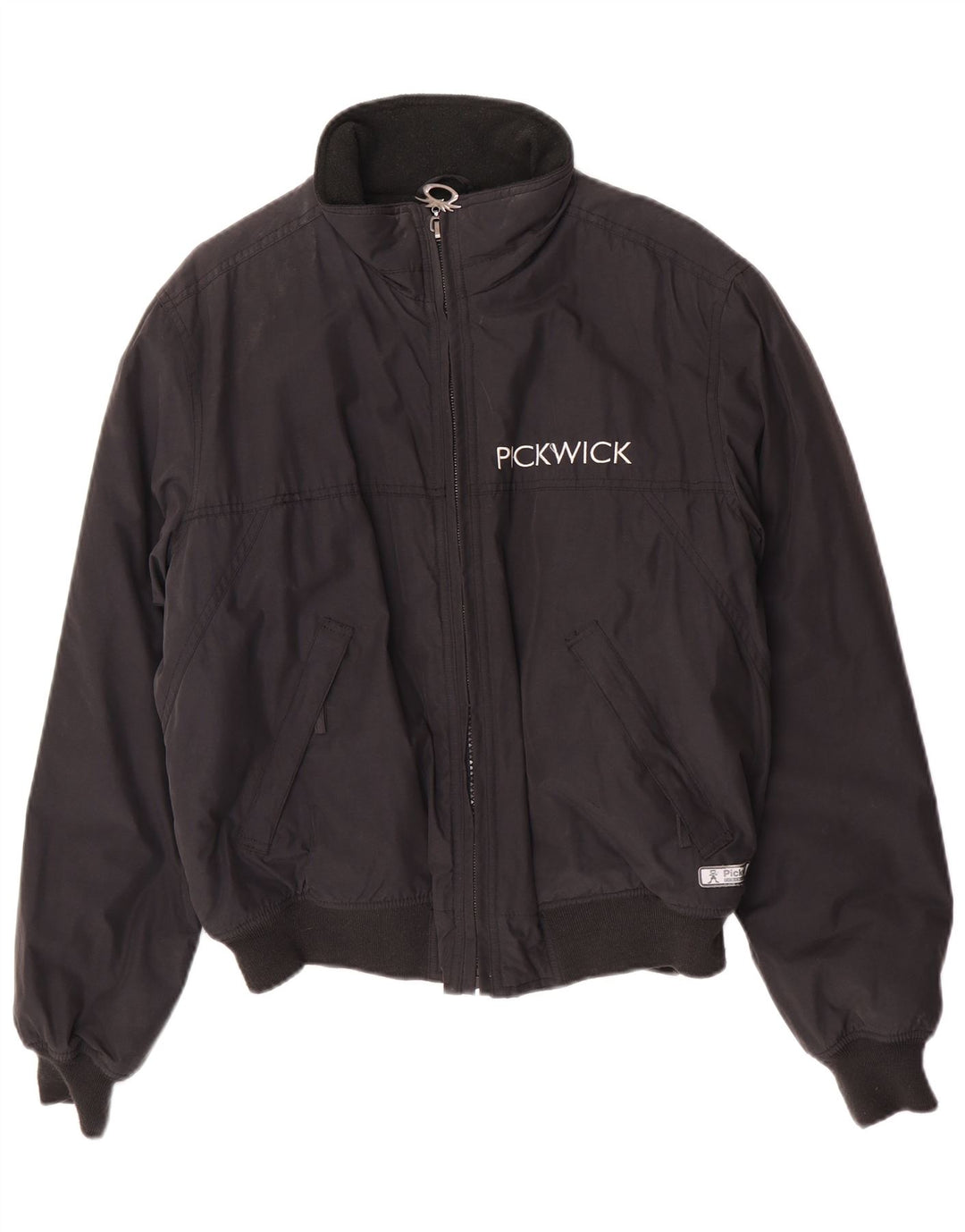 Pickwick Herre Polstret Bomber Jacket UK 38 Medium Sort Bomuld