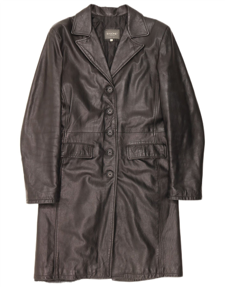 Barone læderfrakke til kvinder DK 18 XL sort læder