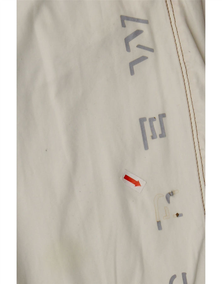 Murphy & Nye Herre grafiske Chino Shorts W36 Large Off White Colourblock