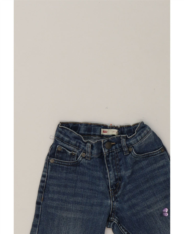 LEVI'S Girls 511 Denim Shorts 6-7 Years W22 Blue Cotton Vintage Levi's and Second-Hand Levi's from Messina Hembry 