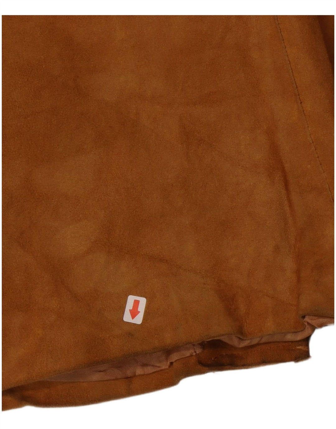 Vintage dame 3-knaps ruskind blazerjakke UK 14 medium brunt læder