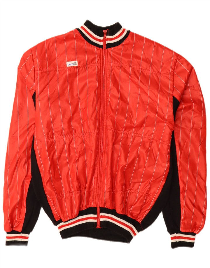 Vintage træningsdragt til mænd Topjakke Medium Rød Colourblock