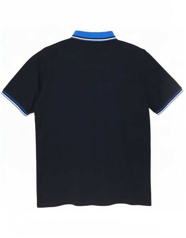 Jack & Jones Rugby poloshirt til mænd 2XL marineblå stribet bomuld