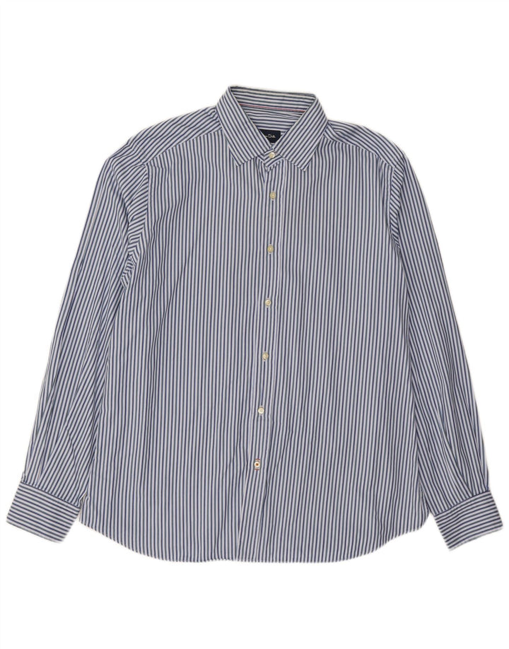 Massimo Dutti Herreskjorte XL Blå nålestribet
