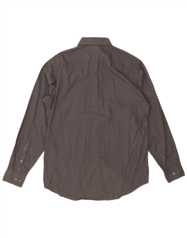 CALVIN KLEIN Herre Regular Fit skjorte str. 15 1/2 Medium Grey Floral