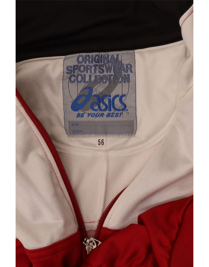 Asics Herre grafisk træningsdragt Topjakke IT 56 XL Rød Colourblock