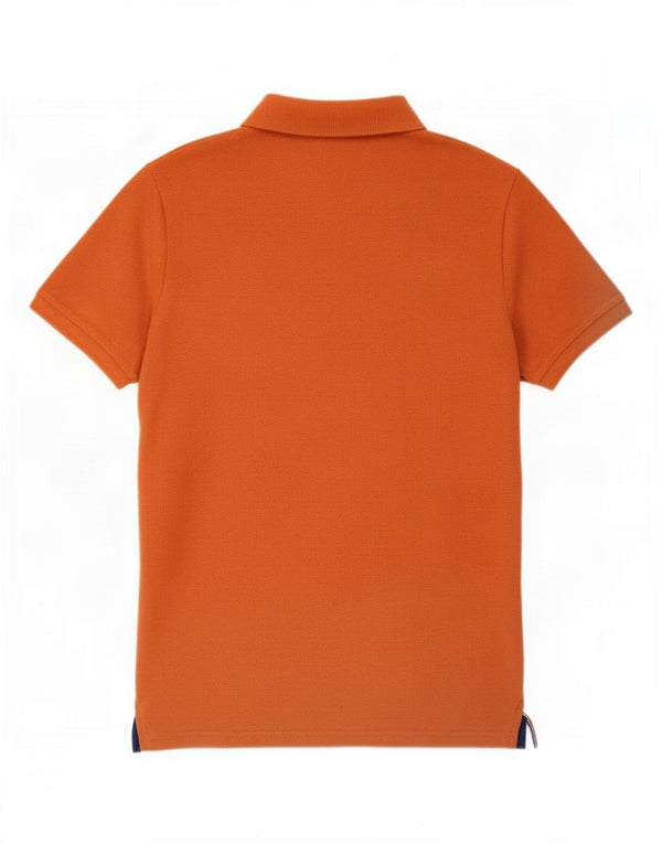Superdry grafisk poloshirt til mænd, stor orange bomuld