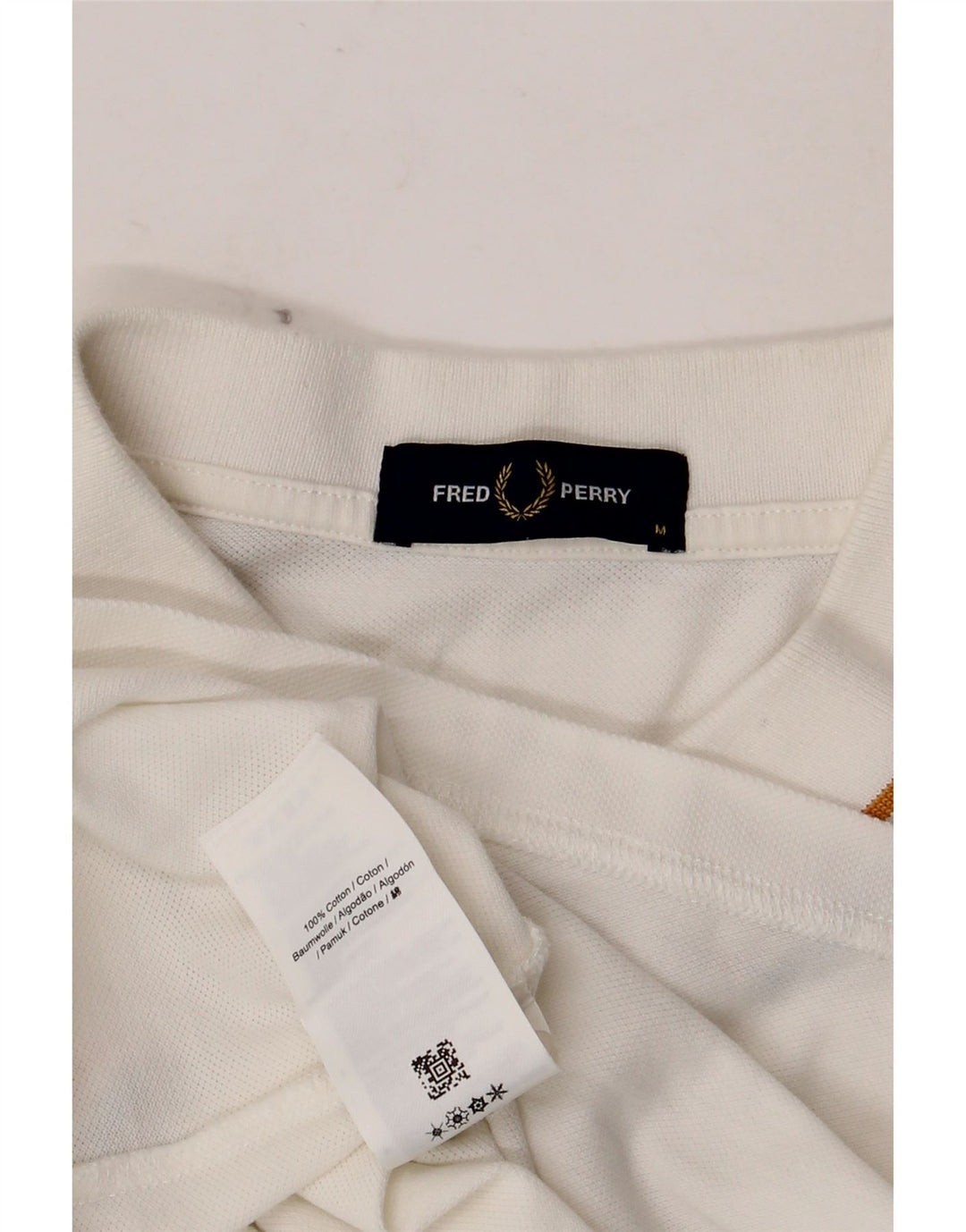 Fred Perry Herre poloshirt Medium hvid bomuld